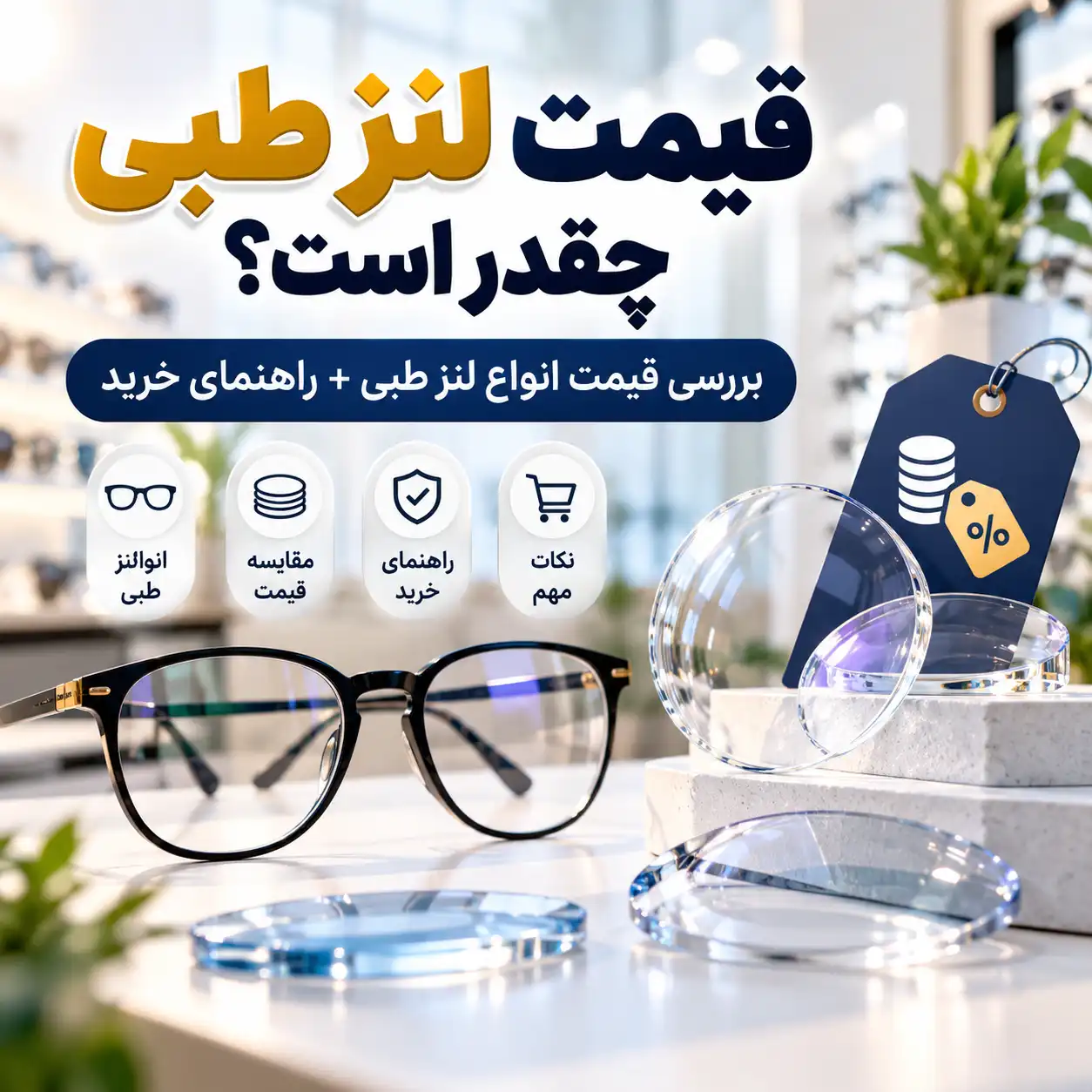 قیمت لنز طبی